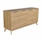 Flash Furniture Hatfield 60 Inch 4 Door Storage Buffet Sideboard, TV Stand for up to 64 TV's, Light Natural EM-0372-LTNAT-GG - alternate 4
